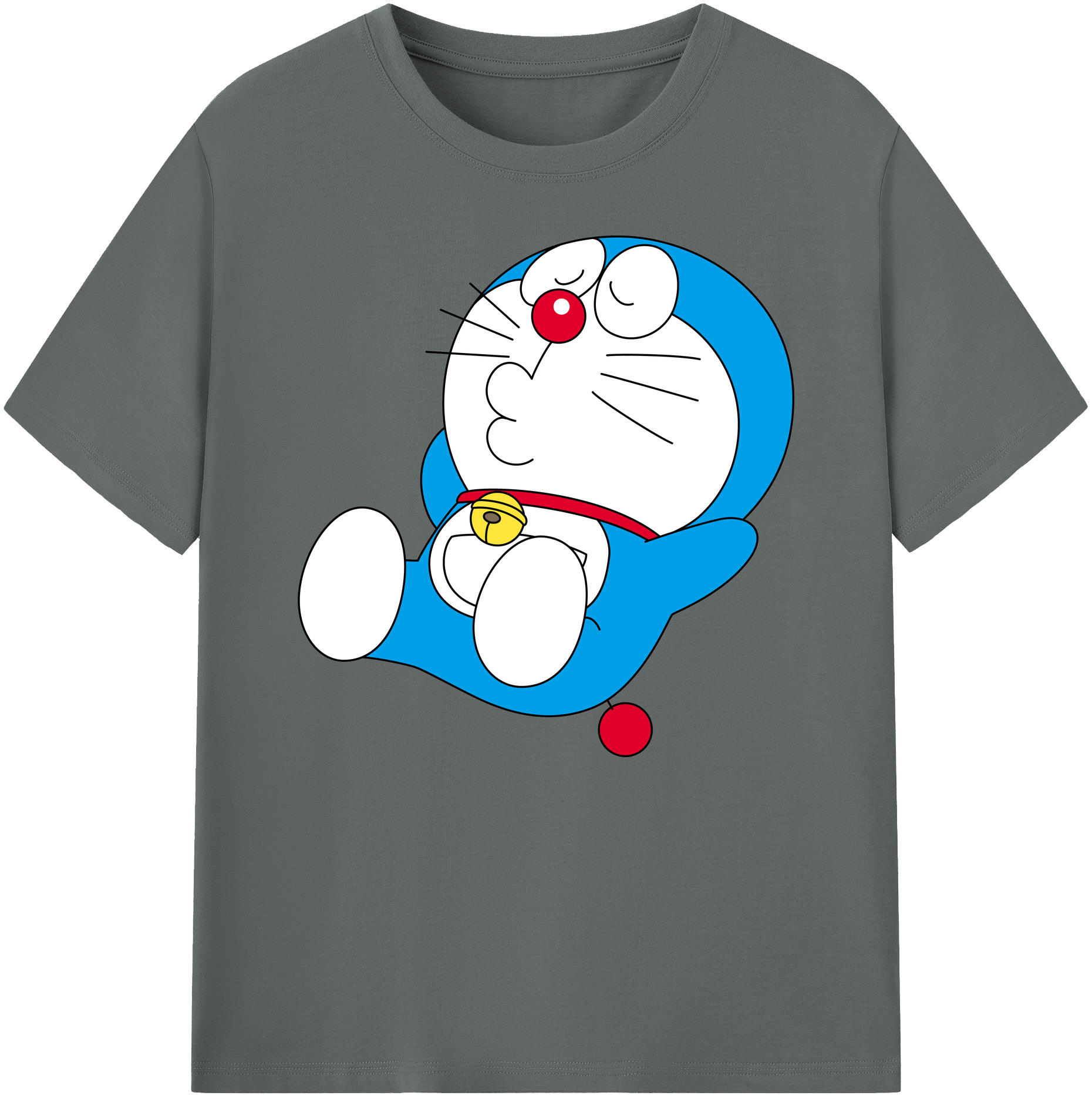 （画像用） ドラえもん Doraemon 綿100％ メンズ半袖Tシャツ｜肌触りやわらか＆通気性